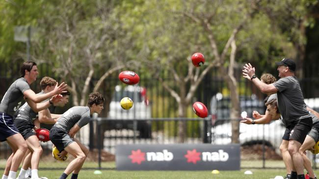 Players were worked over in front of recruiters from AFL clubs.