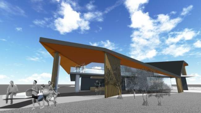 Artist Impressions and plans for new extensions to Kurrawa Surf Club .