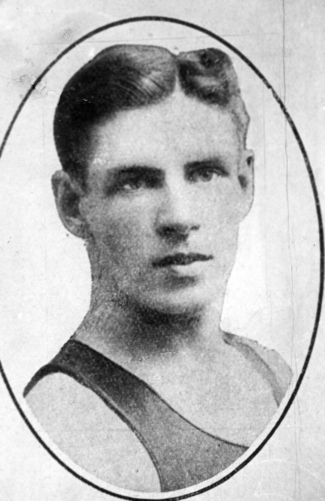 Australian athlete Harold Hardwick.