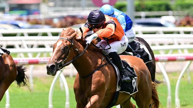 Dushenka caused a boilover of epic proportions in the opener at Eagle Farm on Saturday Picture: Grant Peters - Trackside Photography