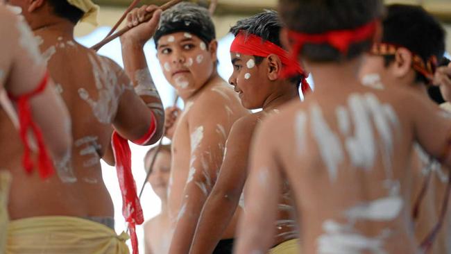 Dancers from the Lismore Heights Public School perform at a past Naidoc celebration at the Lismore showground. Picture: Cathy Adams