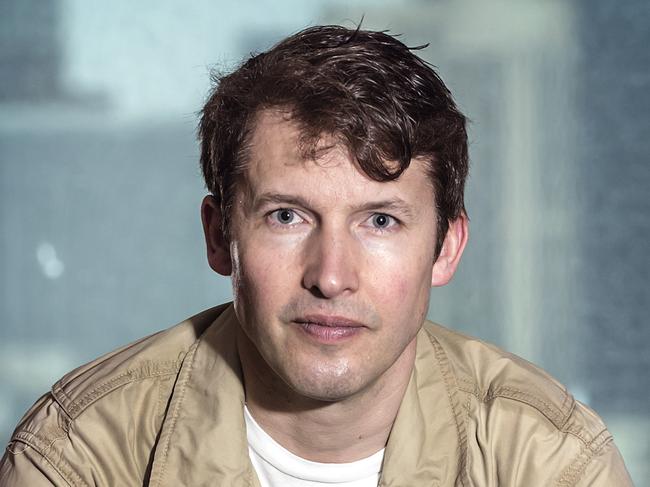 James Blunt in Melbourne. Picture: Sarah Matray