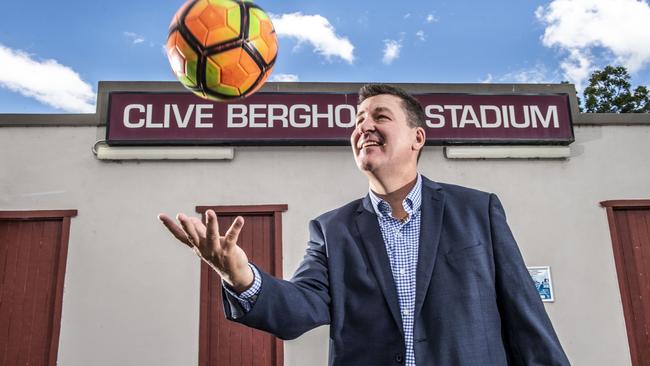 Sporting infrastructure planner Jason Leslie thinks money should be spent on upgrading the Clive Berghofer Stadium. Picture: Nev Madsen.