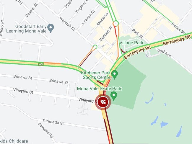 The location of a fatal road collision at 2.15pm on Wednesday, on Pittwater Rd at Mona Vale. One driver was killed in the two-car collision. Google Maps