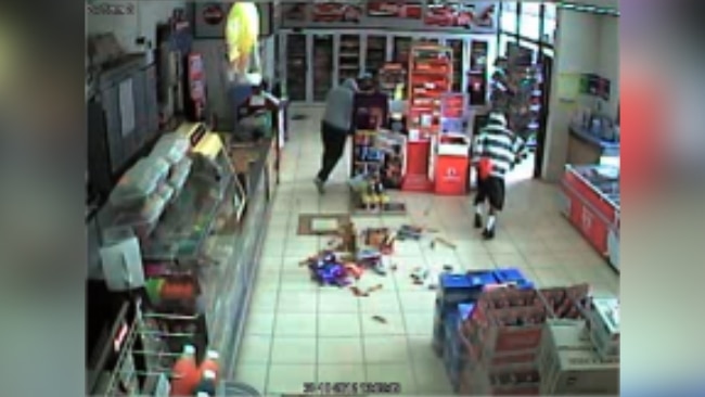 Shopkeeper foils young, knife-wielding robbers with hail of chocolate ...