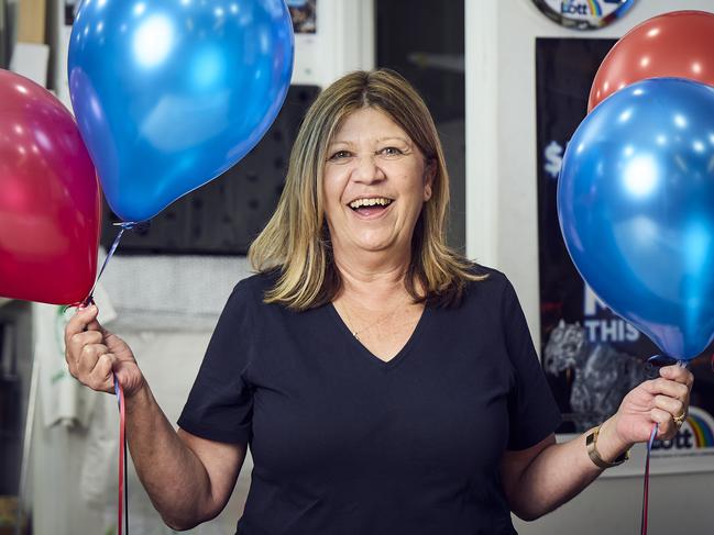 Newsagent, Liz Dreimann from Mawson Central Newsagency, that sold a division 1 ticket last year, Wednesday, Jan. 24, 2024. Picture: Matt Loxton