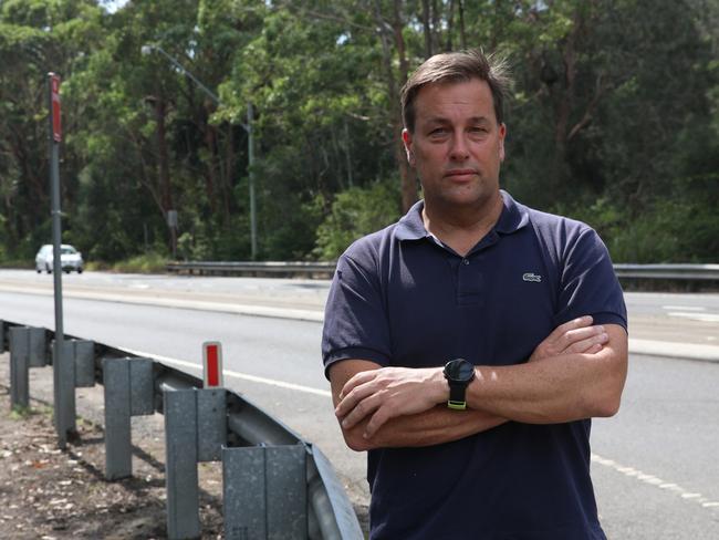 Federal Liberal MP for Mackellar Jason Falinski on the Wakehurst Parkway at Narrabeen. Picture: Supplied