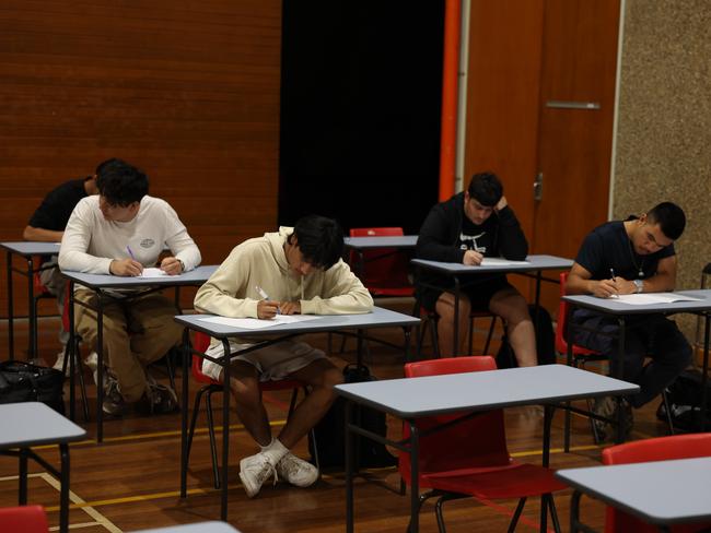 The Daily Telegraph 8.11.2024 Generic mock up image of the HSC Geography exam. End of HSC exams. St MaryÃs Senior High School. Picture: Rohan Kelly