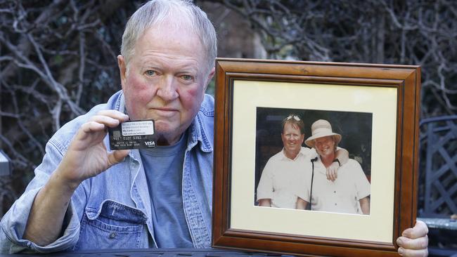 Bob Hart has received a credit card issued to his wife Iris, who died 10 years ago. Picture: David Caird