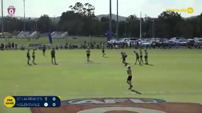 Replay: AFL Queensland Schools Cup State Finals Day 1 - St Laurence's College v Helensvale SHS (Junior Male PF)