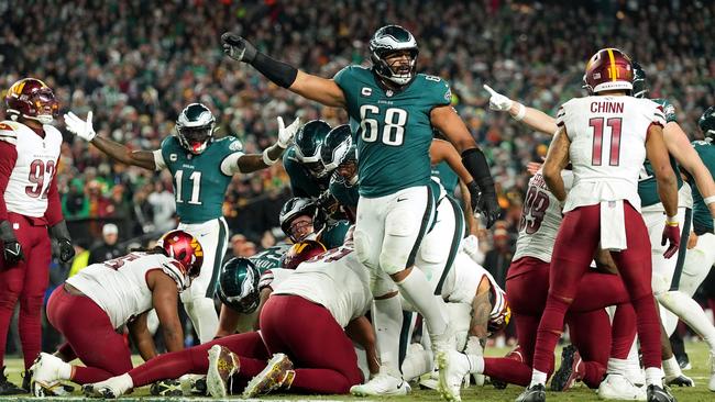 Australia’s Jordan Mailata is a key figure for the Philadelphia Eagles as they aim to end the ‘Chiefs-peat’ in the Superbowl Picture: Getty Images