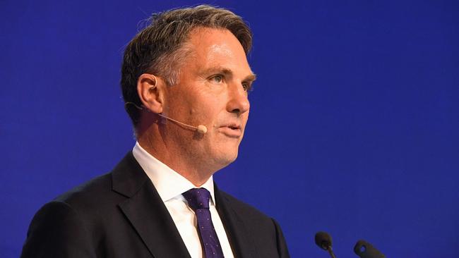 Australia's Deputy Prime Minister and Minister of Defence Richard Marles speaks at the Shangri-La Dialogue summit in Singapore. Picture: Roslan Rahman/AFP