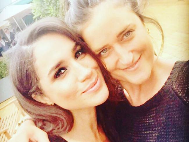 Meghan Markle and friend Violet Von Westenholz. Picture: Instagram