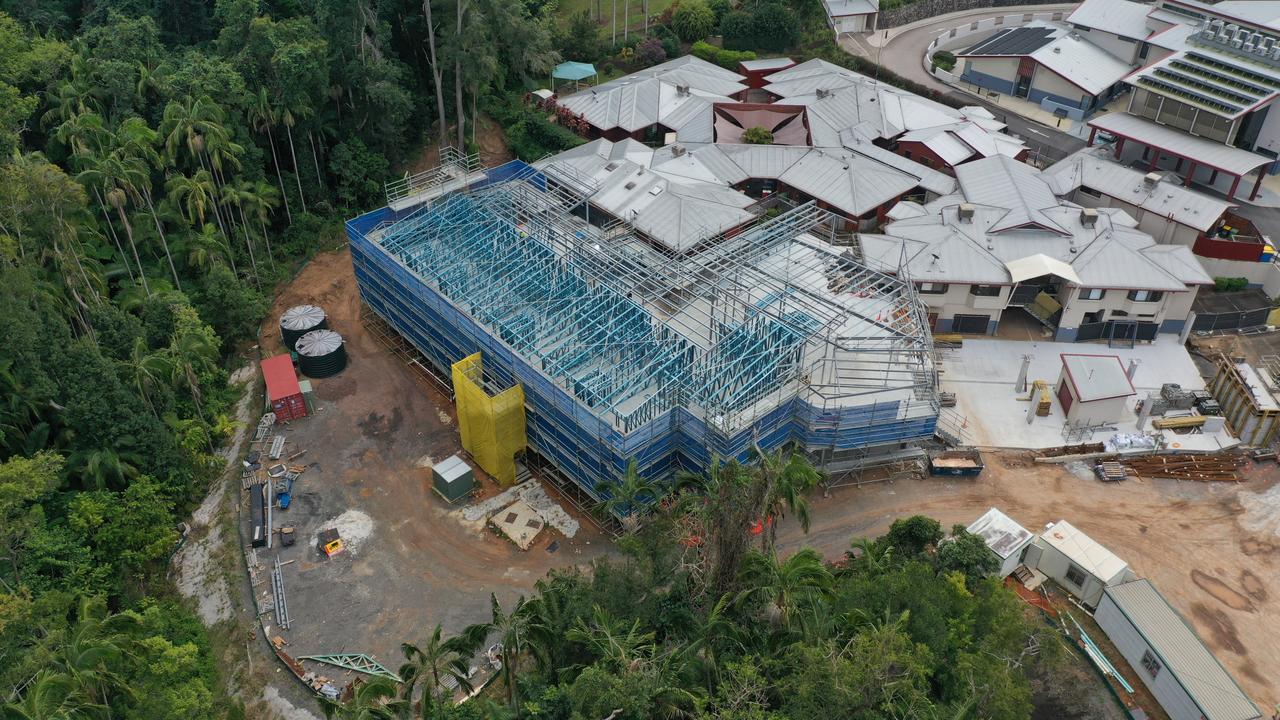 Stage 1 of the Woombye Care extension during construction.