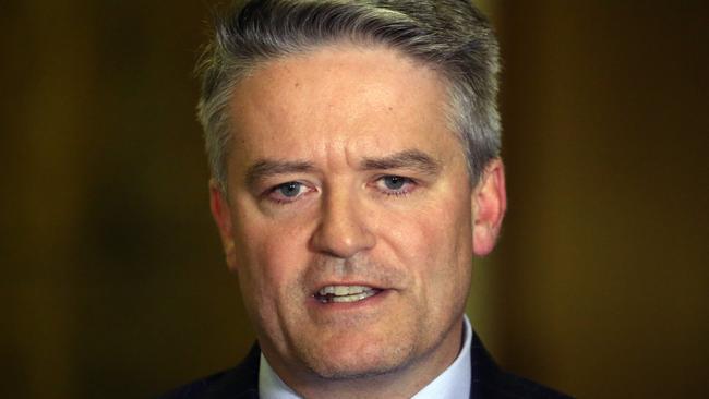 Minister for Finance Senator Mathias Cormann. Picture: Gary Ramage