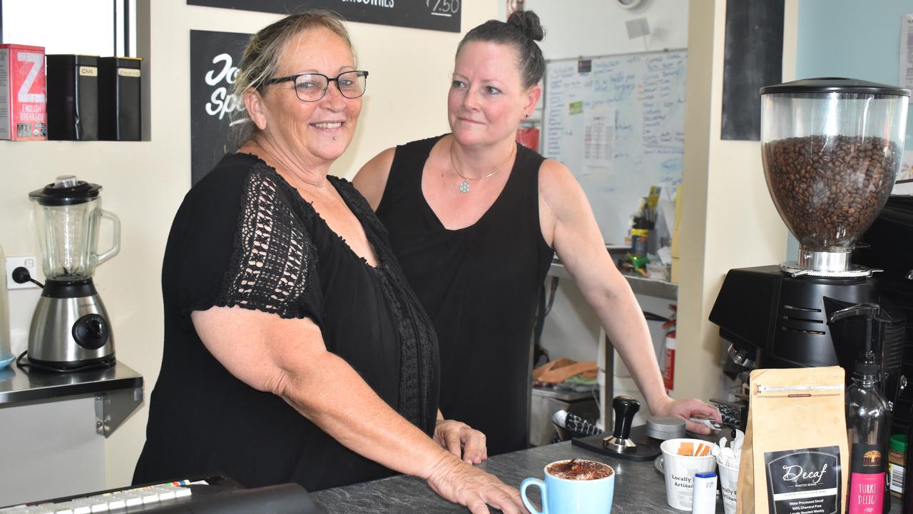 Owner of Nicky's Cafe and Takeaway Sue Jeffers with her staff member Danya. Picture: Eddie Franklin