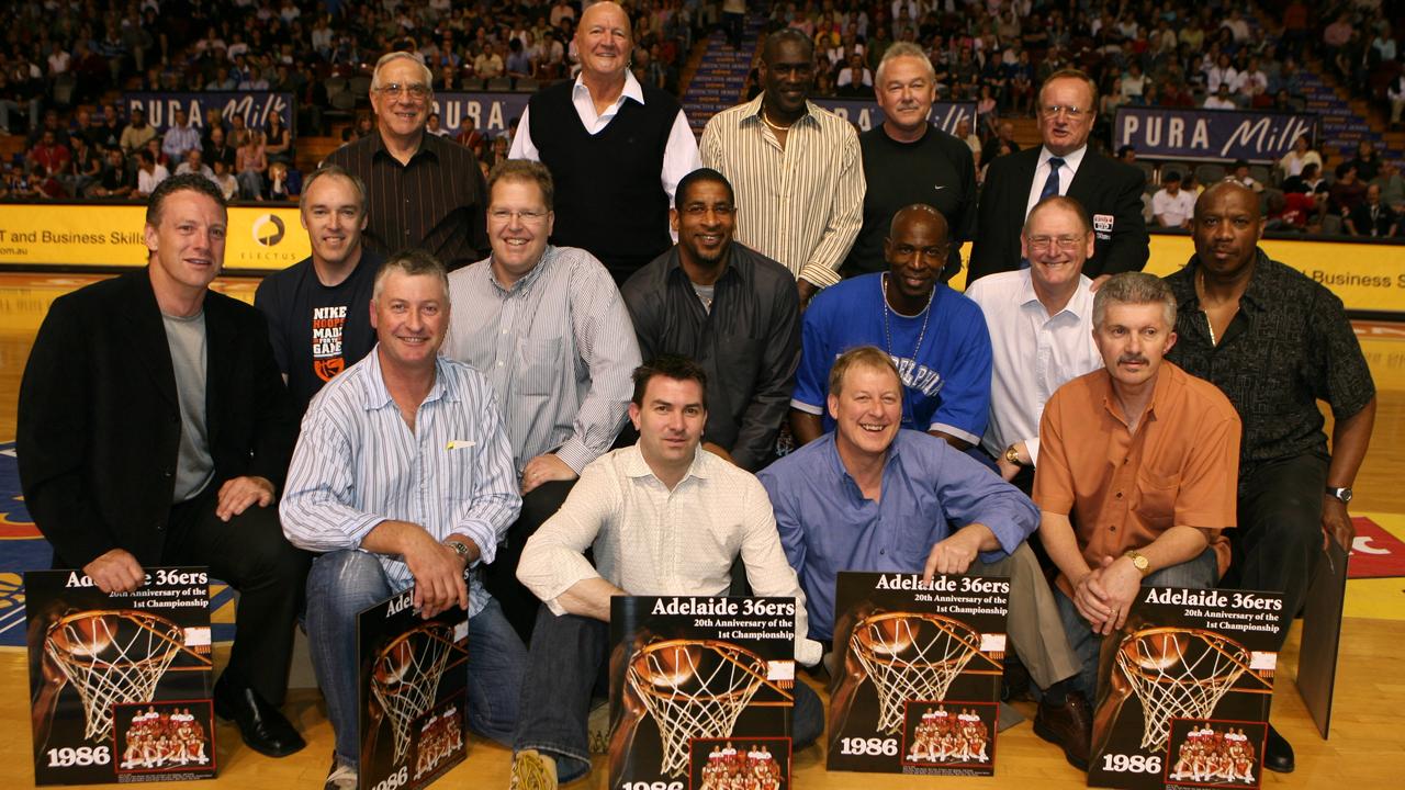 The Adelaide 36ers at the 20-year anniversary in 2006.