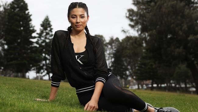 Model Jessica Gomes mixes up her workouts to keep fit. Picture: Brett Costello