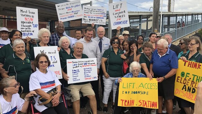 Frustrated residents ramp up their fight for improved access at Doonside station ahead of this month's state election.