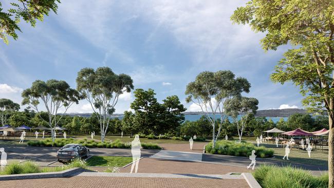 An artist's impression of what the revamped former Manly Hospital site, nestled in bushland on North Head and on the edge of Sydney Harbour National Park, would look like when transformed into a health and wellness precinct. Picture: Supplied