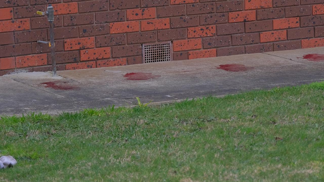 Their was a Stabbing in Moruya Drive Grovedale this morning blood at the scene Picture: Mark Wilson