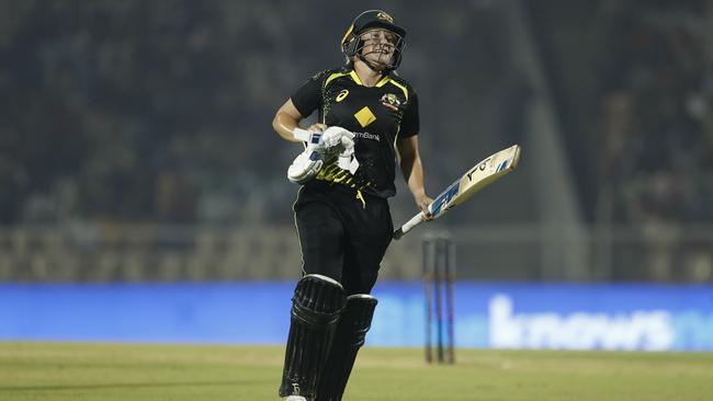 Alyssa Healy injured her calf in Mumbai. Picture: Pankaj Nangia/Getty Images