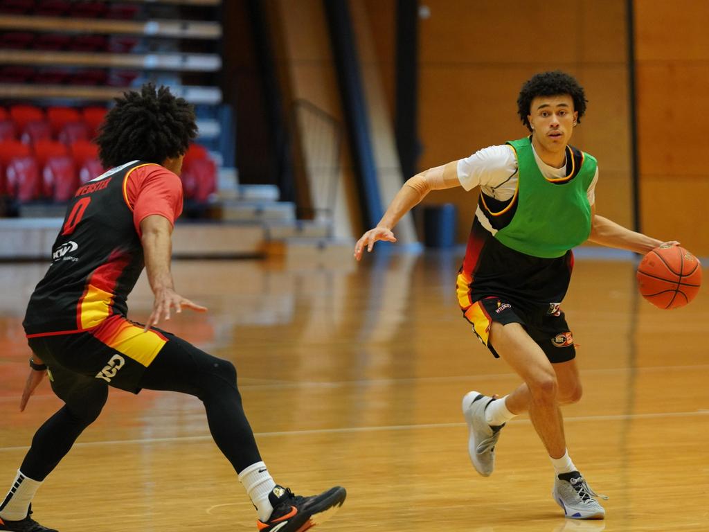 Teenage French sensation Nolan Traore training with the Perth Wildcats.