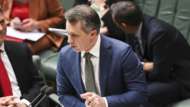 Education Minister Jason Clare doesn’t have much to say about how universities spend their money. Picture: NewsWire / Martin Ollman