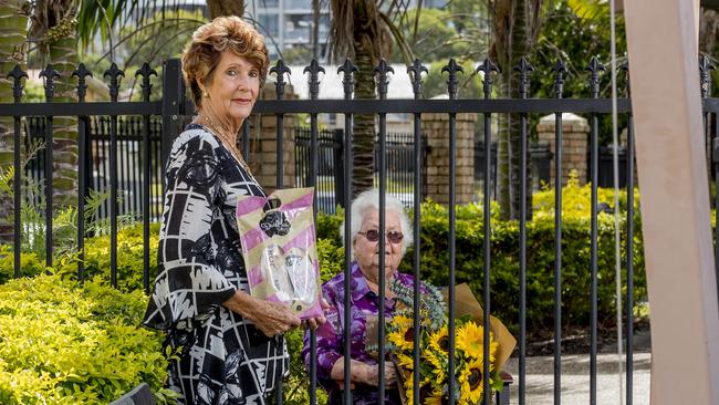 Jan Sugg and her mother Beryl Wilesmith, 95. Picture: Jerad Williams