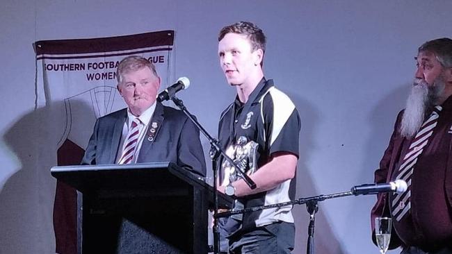 Southern Football League Mail Medal winner Samuel Whitbread. Picture: Southern Football League