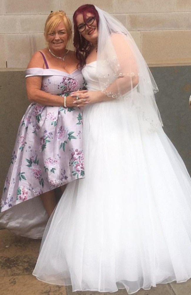 Lorraine Gaynor has revealed her daughter Gemma was ‘very upset’ after seeing her wedding cake for the first time. Picture: Facebook / Lorraine Gaynor