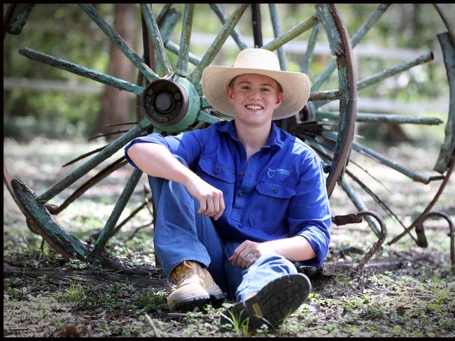 Ethan Wallis wants to study Agribusiness and needs an ATAR of 77. Picture: Jamie Hanson