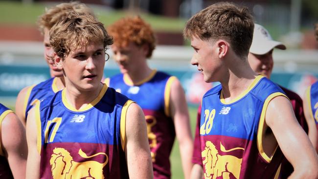 Lachie and Jordie Chambers were under-16 Lions Academy representatives.