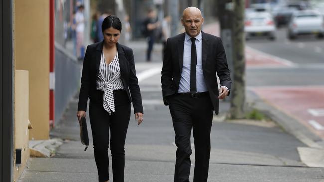 Detective Chief Inspector Gary Jubelin arrives at the Glebe Coroners Court today. Picture: AAP