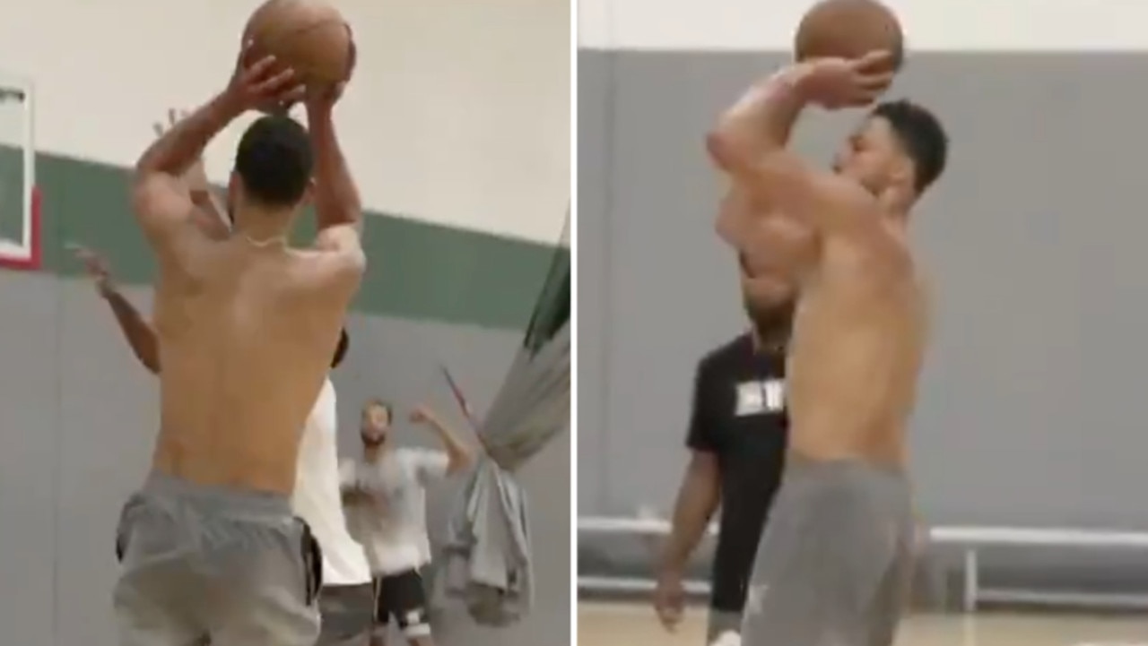 Ben Simmons Draining 3-Pointers at Sixers Practice [WATCH]