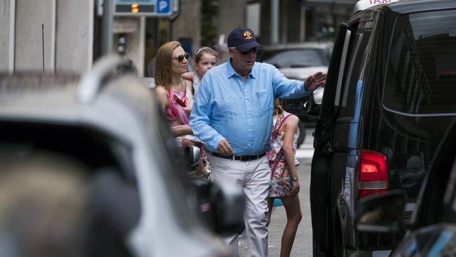 Clive Palmer during a stopover in Monte Carlo. Picture: Lilian Auffret