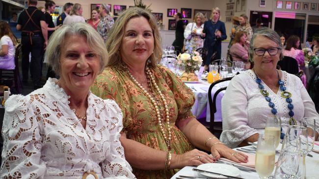 Diane Armstrong, Lisa McKinlay and Diane Pullen at the Westpac High Tea at Beef Australia 2024. Picture: Aden Stokes