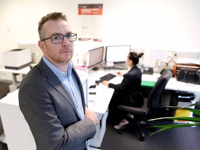 Alex and Melissa, cyber report team investigators helping to tackle offensive and illegal online content, including what is referred to as 'revenge porn’. Picture: Brianne Makin