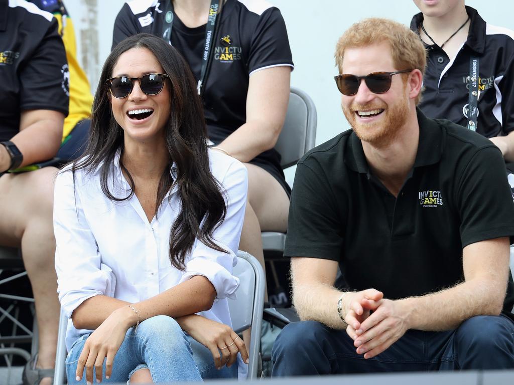 Far from the casual event it seemed to be, Prince Harry and Meghan Markle’s debut as a couple was in fact a highly planned operation, the book Finding Freedom reveals. Picture: Chris Jackson/Getty Images for the Invictus Games Foundation