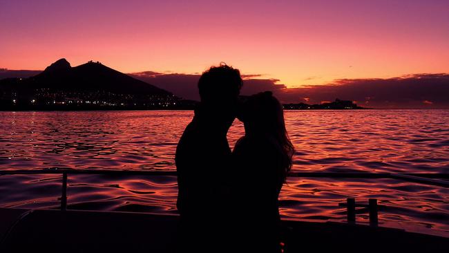 Sunset at the Cape Town waterfront. Picture: Tim Robards