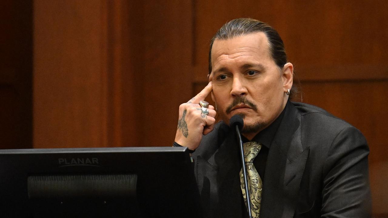 Johnny Depp testified during his defamation trial against ex-wife Amber Heard. Picture: JIM WATSON/POOL/AFP