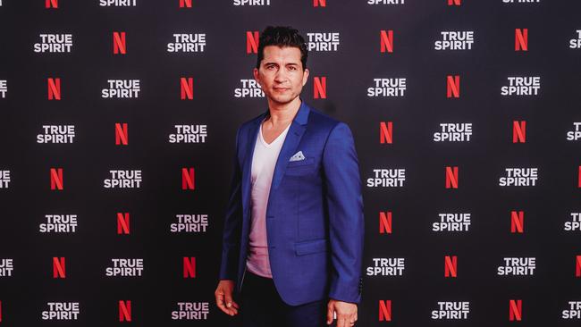 Joey Vieira at the True Spirit Netflix global premiere at Brisbane Powerhouse. Picture: Adam Shaw