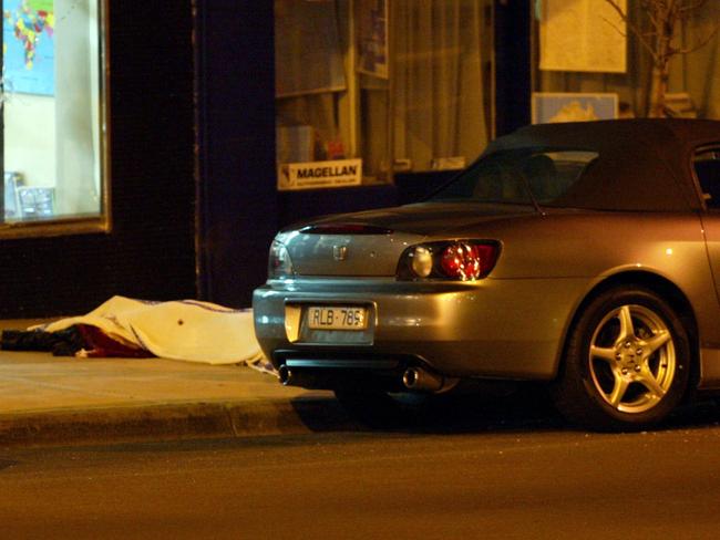 The murder scene on Waverley Road, Malvern.