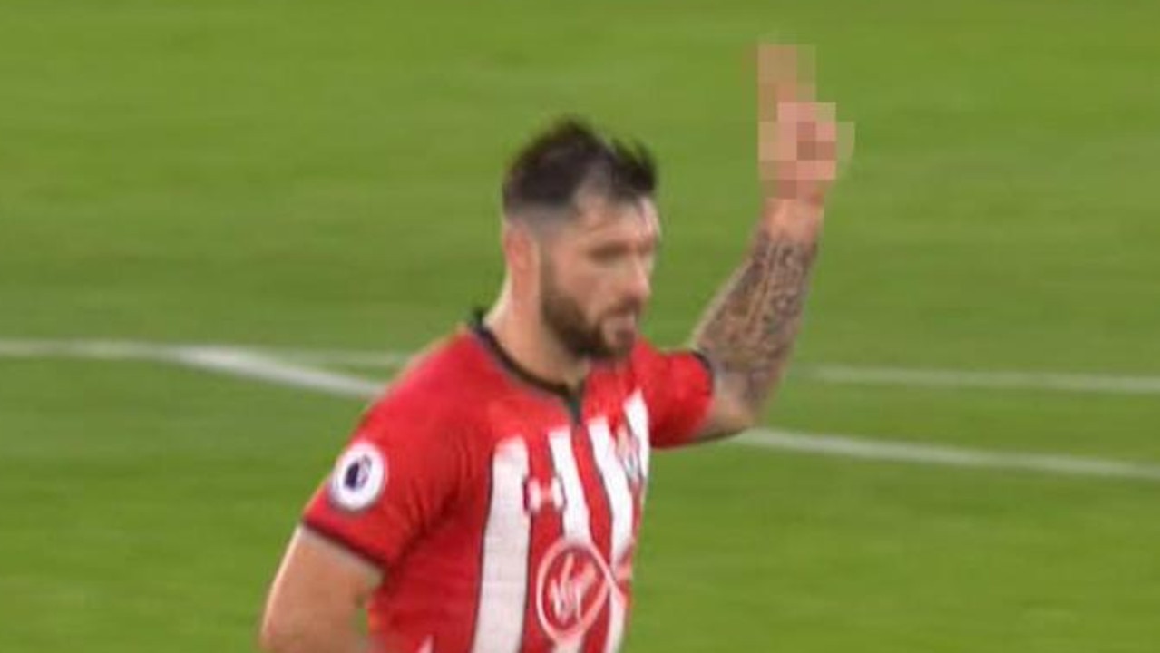 Charlie Austin has been banned by the FA for his two-fingered gesture towards Manchester City fans.