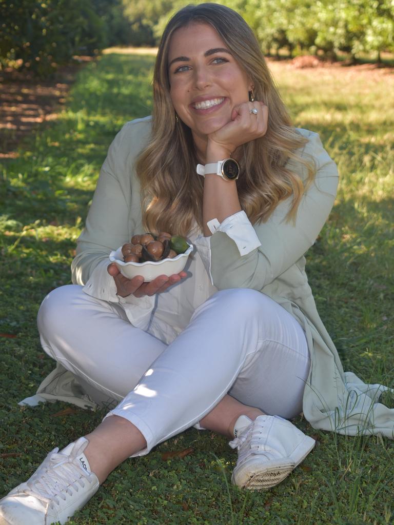 Sydney dietician and nutritionist Lyndi Cohen paid the Bundaberg region's macadamia farms a visit.