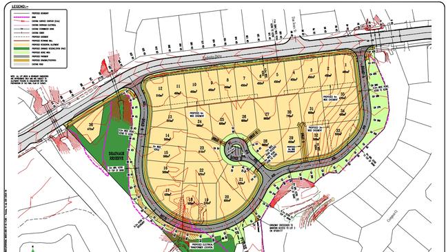 Developer Mahaside Pty Ltd has submitted a development application to Cairns Regional Council for operational works on its 36-lot Butterfly Chase housing estate at 45-53 Timberlea Drive in Bentley Park. PICTURE: SUPPLIED