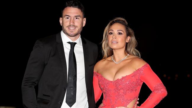 SYDNEY, AUSTRALIA - SEPTEMBER 26:  Darius Boyd and Kayla Boyd arrive at the 2018 Dally M Awards at Overseas Passenger Terminal on September 26, 2018 in Sydney, Australia.  (Photo by Cameron Spencer/Getty Images)