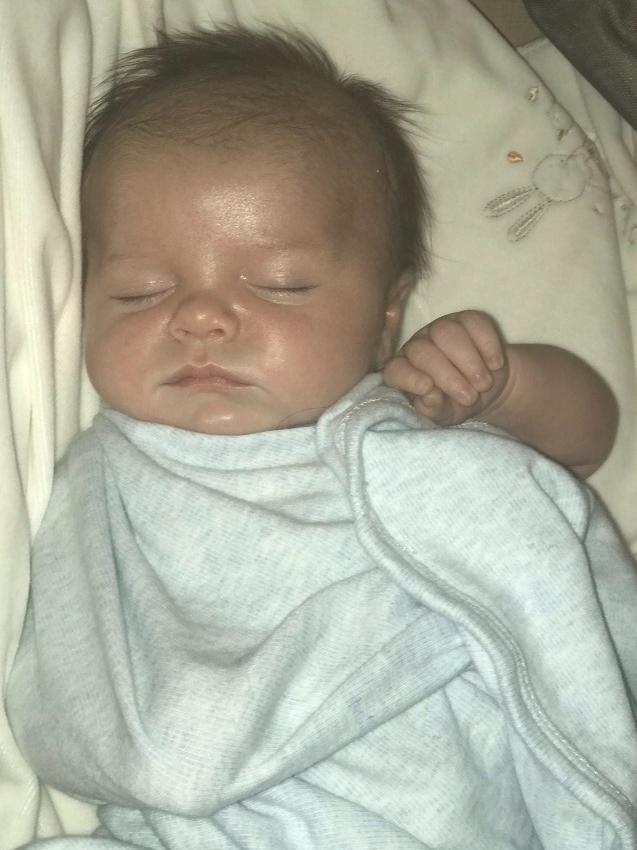 Baby Thomas Wells-Budd has been diagnosed with a rare form of cancer. A GoFundMe page has been created to help his family from western NSW. Picture: Supplied