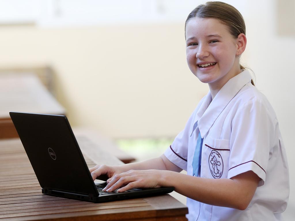 St Monicas student 12-year-old Amaeh Reed, who won the Kids News Short Story competition in the age 11+ category last year. PICTURE: STEWART McLEAN