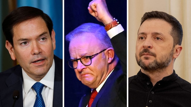 US Secretary of State Marco Rubio and Volodymyr Zelensky have led the world’s reaction to Anthony Albanese’s election win, revealing how they want  to work with Australia to secure global stability.